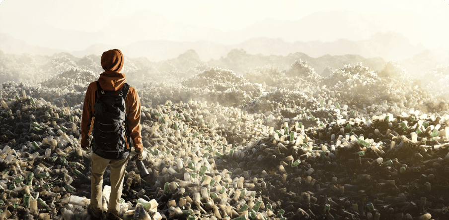 Botellas plásticas recicladas en Ecuador